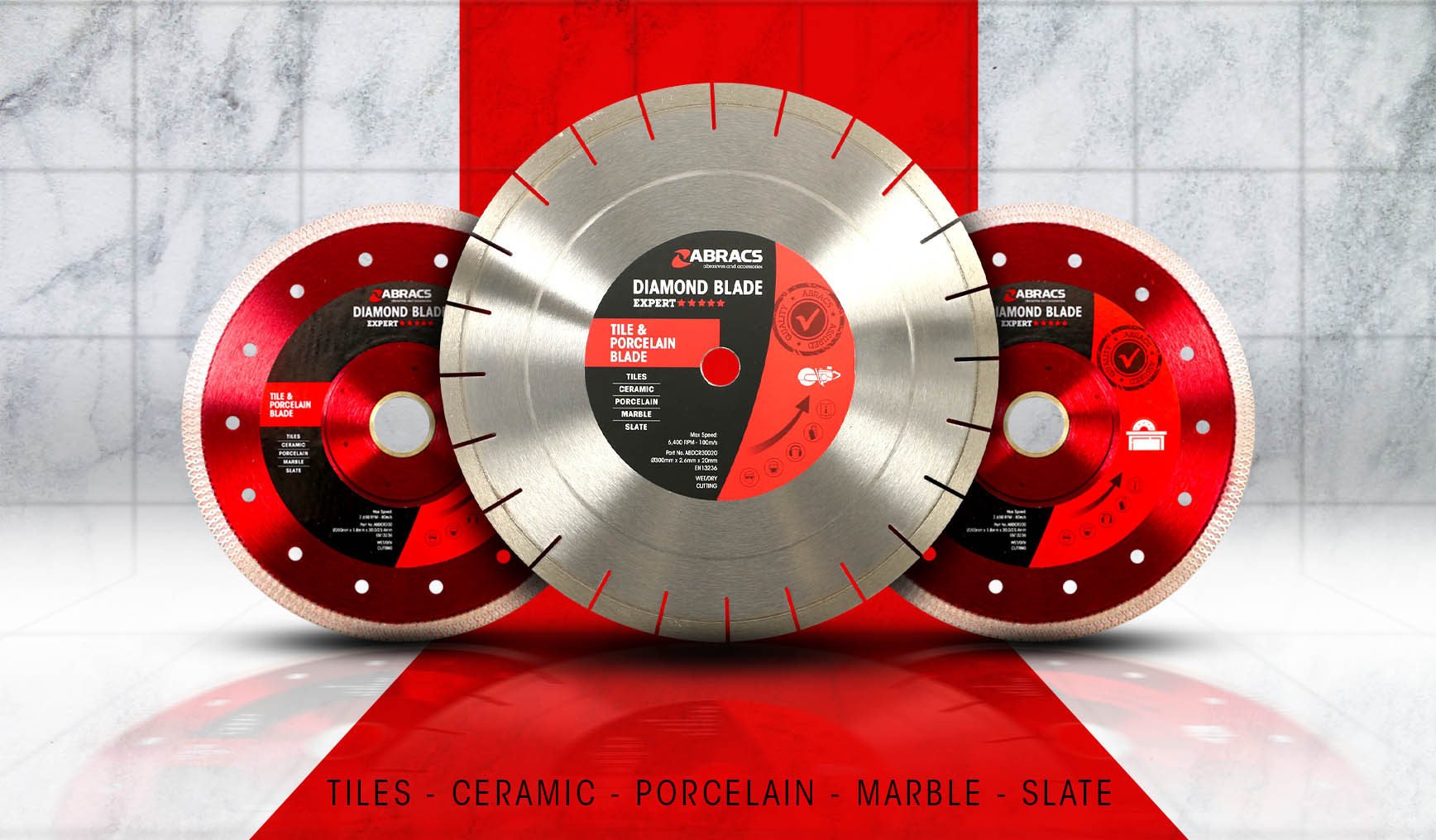 Tile & Porcelain Diamond Blades Range Extension